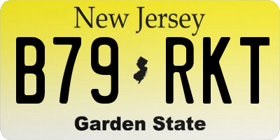 NJ license plate B79RKT