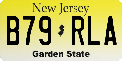NJ license plate B79RLA