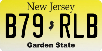NJ license plate B79RLB