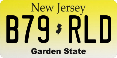 NJ license plate B79RLD