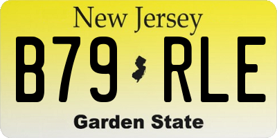NJ license plate B79RLE