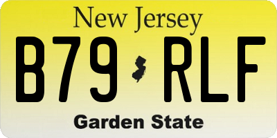 NJ license plate B79RLF
