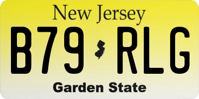 NJ license plate B79RLG