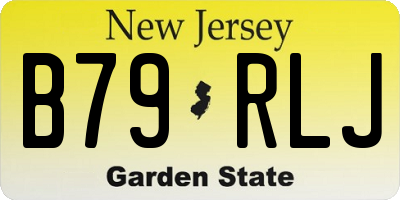 NJ license plate B79RLJ