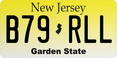NJ license plate B79RLL