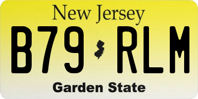 NJ license plate B79RLM