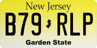 NJ license plate B79RLP