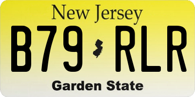 NJ license plate B79RLR