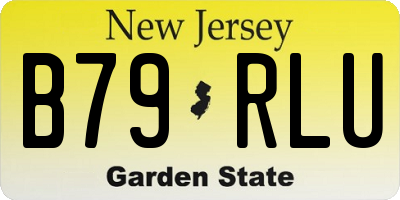 NJ license plate B79RLU