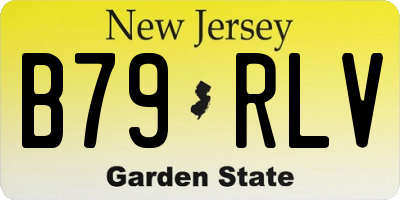 NJ license plate B79RLV