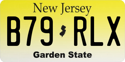 NJ license plate B79RLX