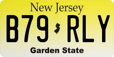 NJ license plate B79RLY