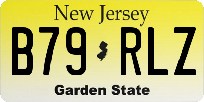 NJ license plate B79RLZ