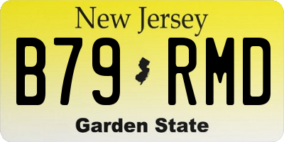NJ license plate B79RMD