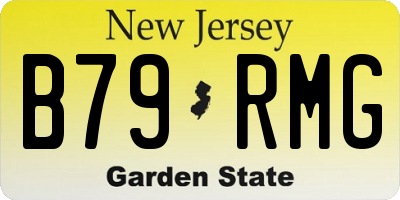 NJ license plate B79RMG