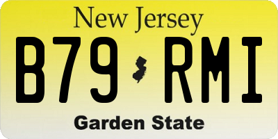 NJ license plate B79RMI