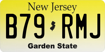 NJ license plate B79RMJ