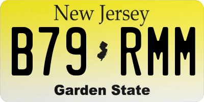 NJ license plate B79RMM