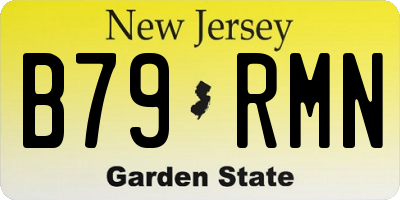NJ license plate B79RMN