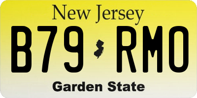 NJ license plate B79RMO