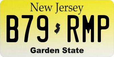 NJ license plate B79RMP