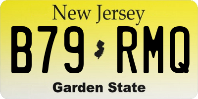 NJ license plate B79RMQ