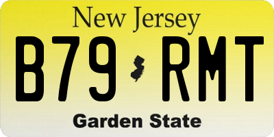 NJ license plate B79RMT
