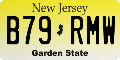 NJ license plate B79RMW