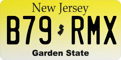 NJ license plate B79RMX