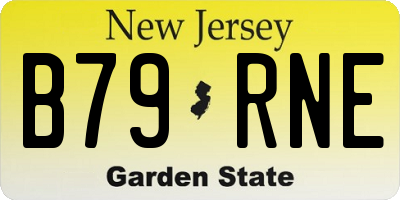 NJ license plate B79RNE