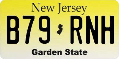 NJ license plate B79RNH