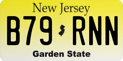 NJ license plate B79RNN