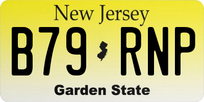 NJ license plate B79RNP