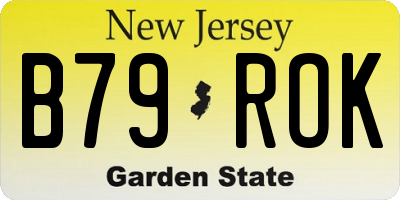 NJ license plate B79ROK