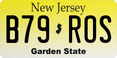 NJ license plate B79ROS