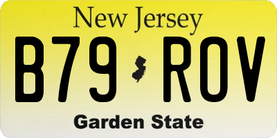 NJ license plate B79ROV