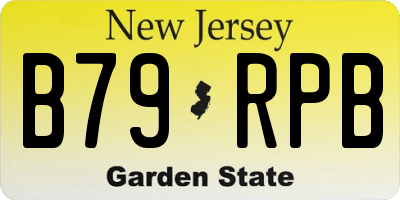 NJ license plate B79RPB