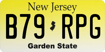 NJ license plate B79RPG