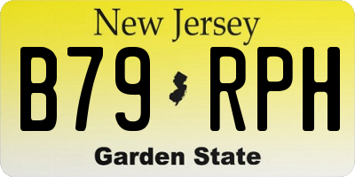 NJ license plate B79RPH