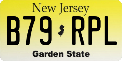 NJ license plate B79RPL