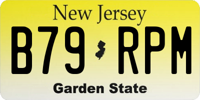 NJ license plate B79RPM