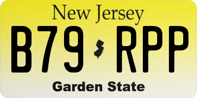 NJ license plate B79RPP