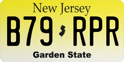 NJ license plate B79RPR