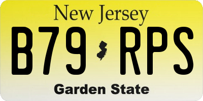 NJ license plate B79RPS