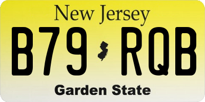 NJ license plate B79RQB