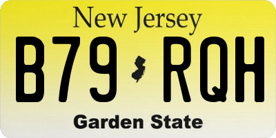 NJ license plate B79RQH