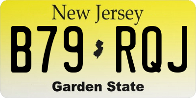 NJ license plate B79RQJ