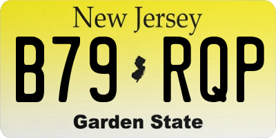 NJ license plate B79RQP