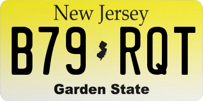 NJ license plate B79RQT
