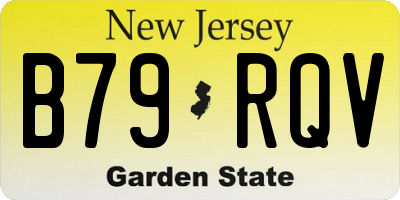 NJ license plate B79RQV